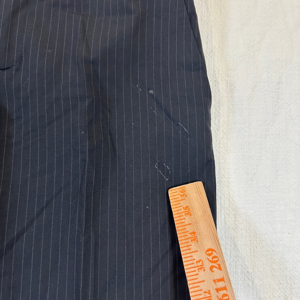 Womens Banana Republic Martin Fit Pants Black Pinstripe Cuffed Dress‎ Size 6 - Picture 3 of 14